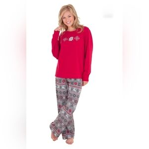Pajamagram Women's Nordic Snowflake Pajama Set - M